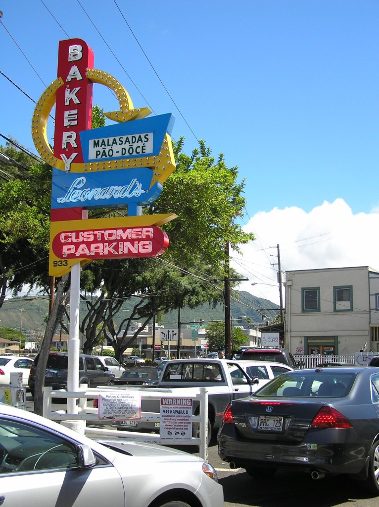 The full parking lot