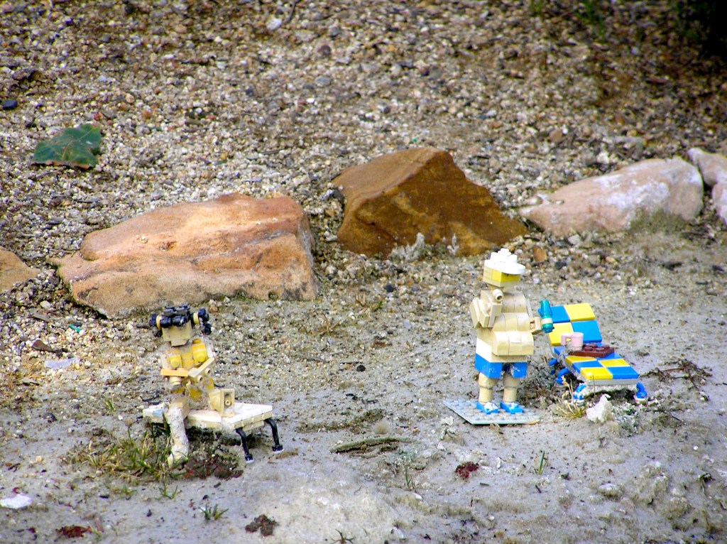 Lone beach bums near San Fransisco.  Look for them when you visit!