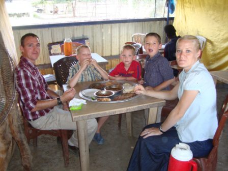 Sunday lunch in town