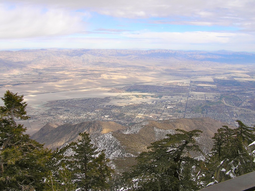 Palm Springs far below.  I bet the sunrise from here would be incredible.