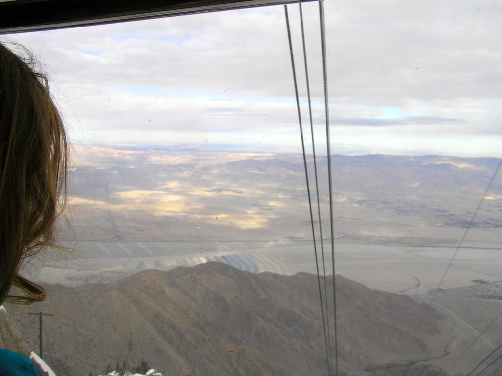 Looking out across the Coachella Valley toward Joshua Tree National Park.