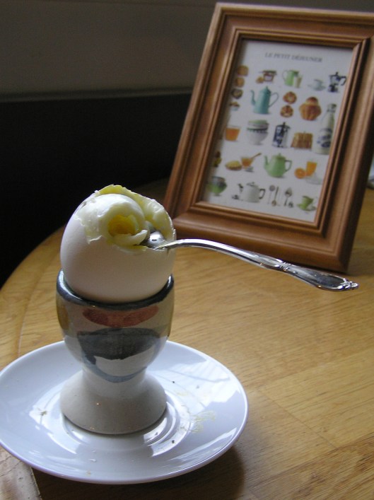 Modern ceramic egg cup from Dedza, Malawi.