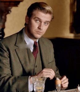 Matthew Crawley eating his egg