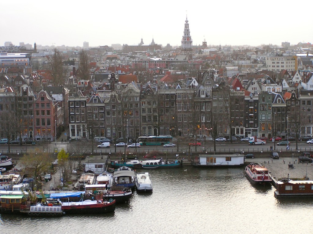 The view from the Amsterdam library.