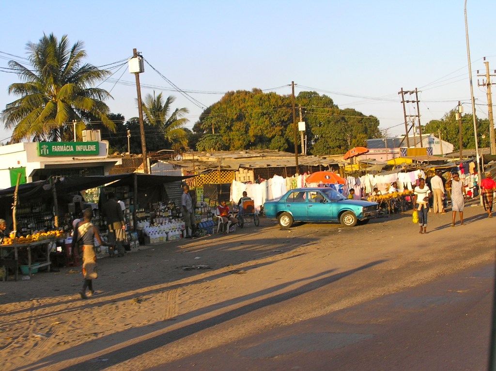A variety of calamities being sold along the road in Maputo, Mozambique.