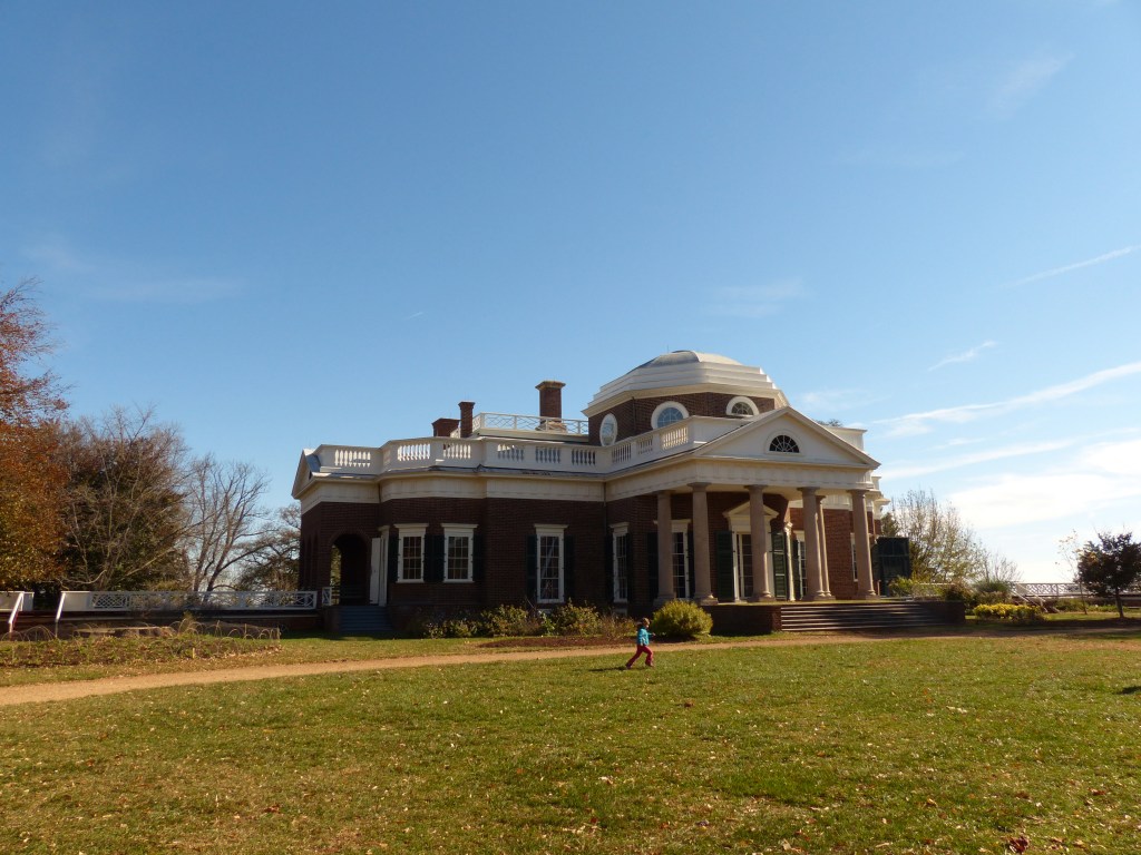 Parental pride at the President’s house – Monticello,&nbsp;Virginia