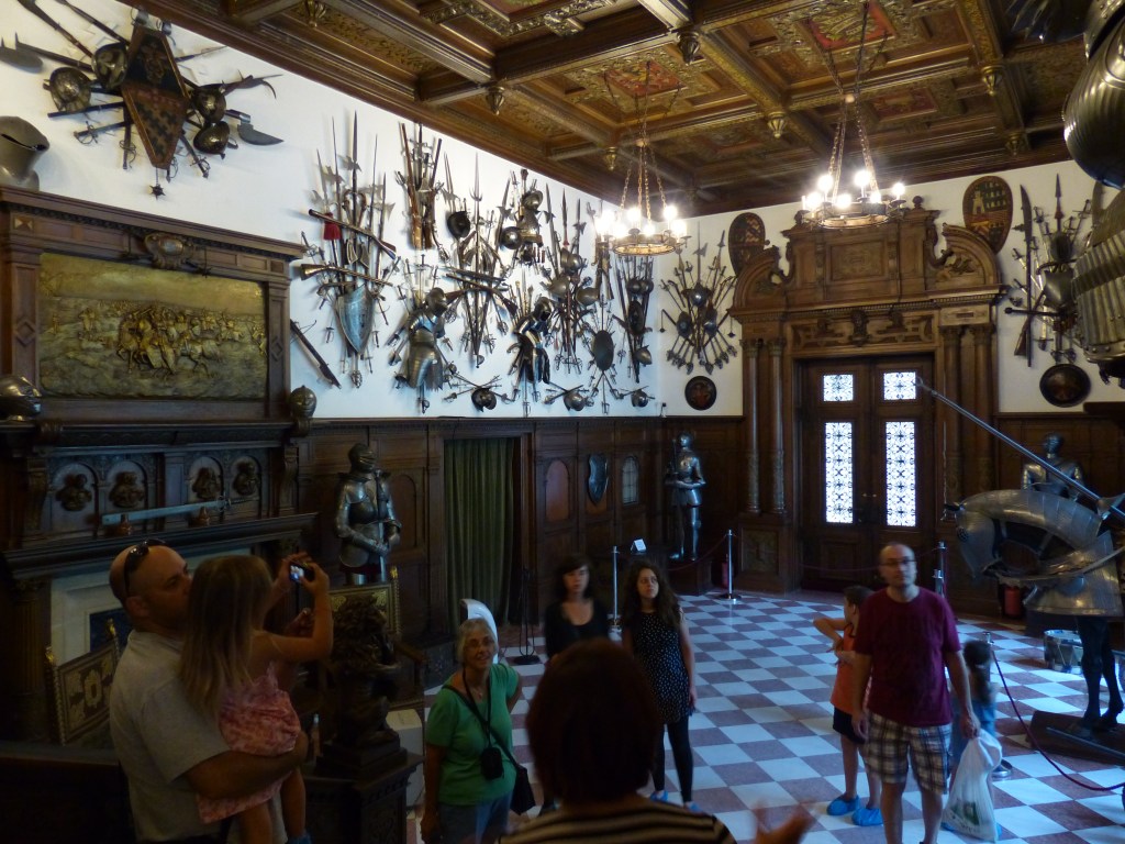 The king amassed one of the largest collections of weapons, which are arrayed in an incredible display in two rooms (not to be photographed without proper payment! )