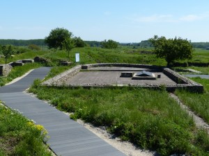 The foundations of the church, the first Christian church north of the Danube.